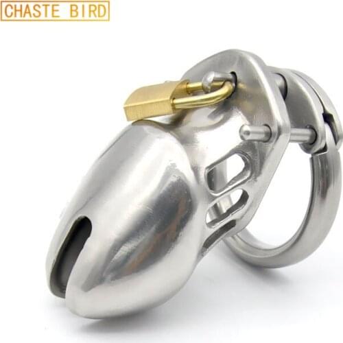 Penis Imprisonment 316L Medical Grade Stainless Steel Male Chastity Device Small Size Cock Cage Penis Ring Sex Toys For Men A249