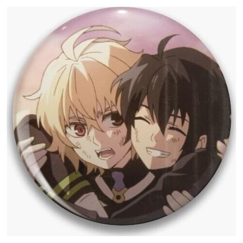 Polaroid Owari No Seraph Soft Button Pin Fashion Funny Collar Clothes Lover Creative Badge Brooch Hat Lapel Pin Metal Decor