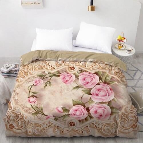3D Duvet Cover Custom 240x220 200x220 Comforter/Quilt/Blanket case Full Queen King Bedding For Wedding Floral Microfiber
