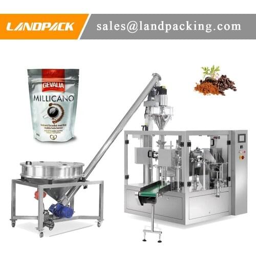 Vanilla Bean Powder Zipper Pouch Fully Automatic Rotary Packing Machine Various Powders Zipper Sealing Machine Manufacturer
