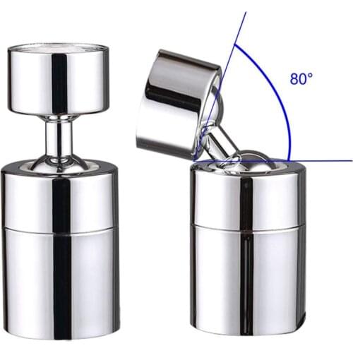 2020 New Aerator Kitchen Faucet Bubbler 360-Degree Double Modes 2-flow Splash-proof Booster