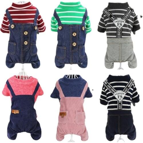 Luxury Dog Clothes Small and Medium Sized Teddy Pomeranian Chihuahuas Warm Four-legged Pet Clothes Wholesale In Autumn Winter