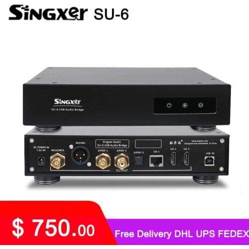 Singxer SU-6 Audio Interface XMOS XU208 CPLD Femtosecond Clock USB Digital Interface SU6