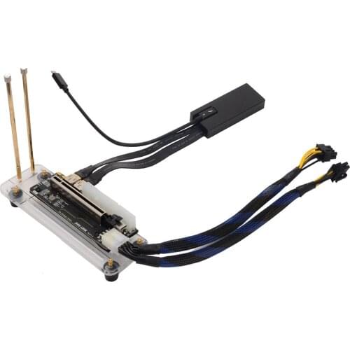 PCIe x16 PCI-e x16 to TB3 Extension Cable PCI-Express Cables eGPU Adapter External Graphics Card Stand Bracket for PC