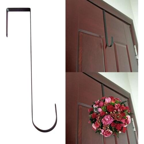Sterling Metal Wreath Hanger Home Kitchen Wall Door Holder Hook Hanger Hanging Coat Hooks for Christmas Party Decor