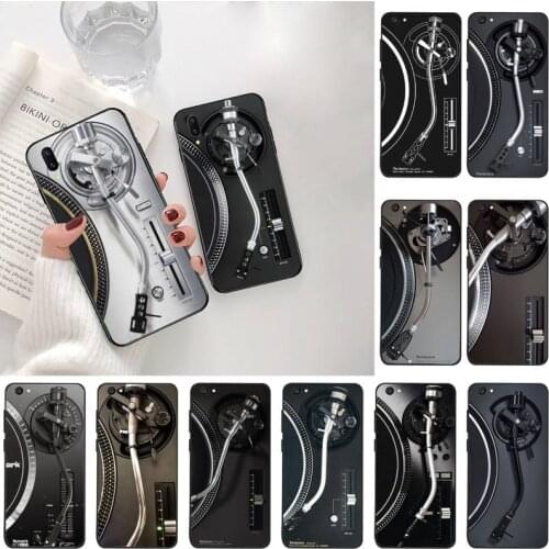 YJZFDYRM Turntables DJ Soft black Phone Case For Vivo Y91c Y17 Y51 Y67 Y55 Y93 Y81S Y19 V17 vivos5