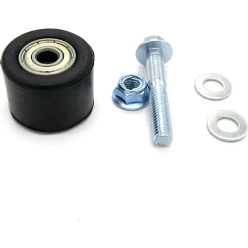 1Pcs 8mm Black Motorcycle Chain Roller Slider Tensioner Wheel Guide Plastic Metal Motorcycle Chain Guide for Yamaha YFZ 350