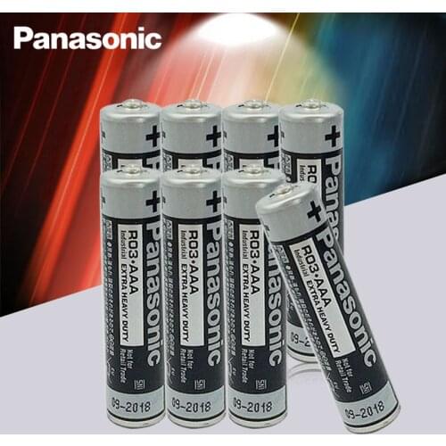 12pcs Panasonic R03 1.5V AAA Battery Alkaline Batteries No Mercury Dry Battery For Electric Toy Flashlight Clock Mouse