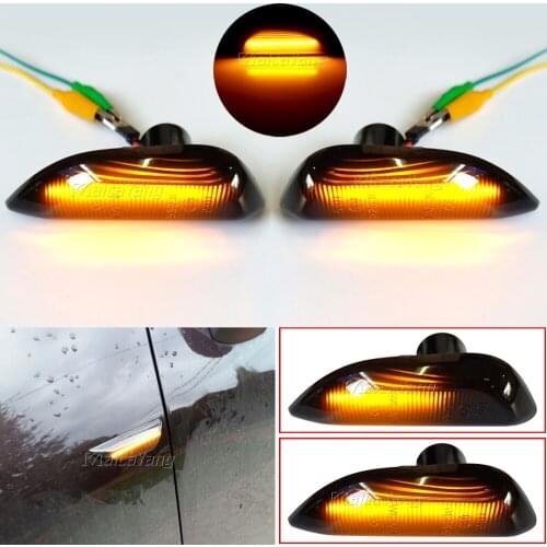 2PCS Led Dynamic Side Marker Turn Signal Light lamp For Opel Mokka X 2012-2016 Chevrolet Trax auto accessory