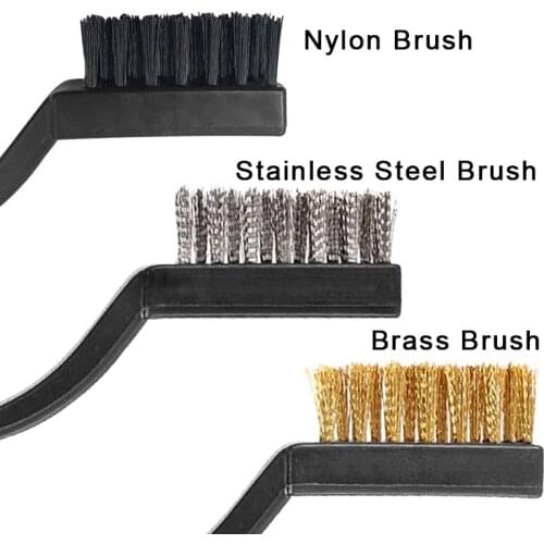 3D Copper Wire Nozzles Cleaner Plastic Handle Toothbrush Cleaning Tool For Nozzle Block Hotend V6