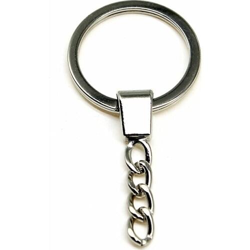 5pcs High Quality Fashion 30mm Round Split Key Rings Keychain Key Ring Chain DIY Jewelry Metal Holder Accessories Findings