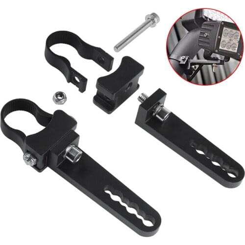 Car Light Mounting Bracket LED Bar Work Light Holder 1' 1.25' 1.5' 1.75' 2' For ATV Car Truck Offroad Farm/Industries Vehicles