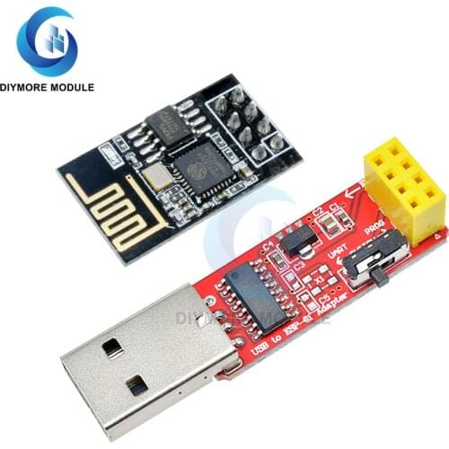 CH340 USB to ESP8266 Serial ESP-01 ESP-01S Adapter Wifi Converter Programmer Module for Arduino Smart Home Wireless Control