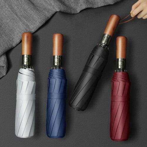 Business Automatic Folding Umbrella,One Hand Operation,Sun, Rain And Ultraviolet Protection, Is Essential For Successful People
