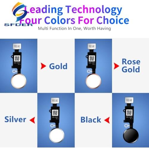 JC 6 Gen Home Button for Iphone 7/7 Plus/8/8 Plus Button Key Back Screen Shot Function Can Be Used with JC V1s To Work Together