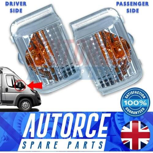 CITROEN RELAY DISPATCH PEUGEOT BOXER FIAT DUCATO WING MIRROR INDICATOR LENS SET 71748254, 6325H1, 7174 8252, 71748252, 6325H0