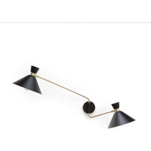 Postmodern creative bathroom mirror headlight Nordic minimalist bedroom bedside living room dining room cafe minimalist wall led