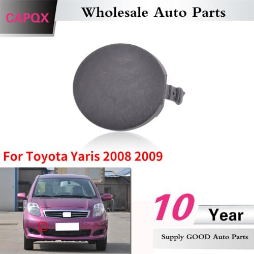 CAPQX 1PCS Front Right side Front Bumper Tow Bracket Cover Cap FOR TOYOTA Yaris 2008 2009 52127-0D908