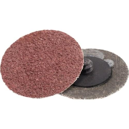 New 100Pcs Sanding Disc for Roloc 50Mm 40 60 80 120 Grit Sander Paper Disk Grinding Wheel Abrasive Rotary Tools Accessories