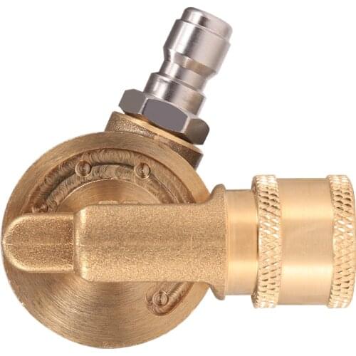 240 Degree 4500 PSI Gutter Cleaner Attachment Pivoting Coupler For Pressure Washer Nozzle