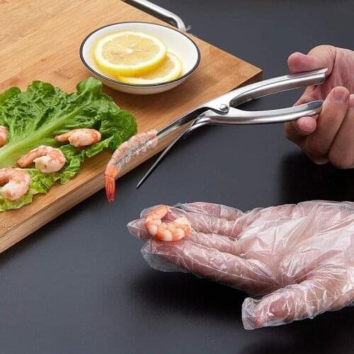 Stainless Steel Shrimp Peeler Shrimp Deveiner Practical Kitchen Seafood Tools Lobster Shell Remover Peel And Shrimp Line Knife