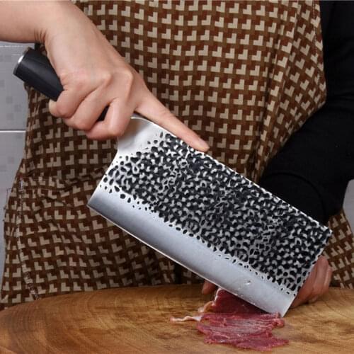 Manual hammer cut and cut dual-purpose kitchen knife for chopping bones and cutting tools household chefs knife