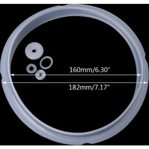 Silicone Rubber Gaskets Sealing Ring For Electric Pressure Cooker Parts 2-2.8L A0NC
