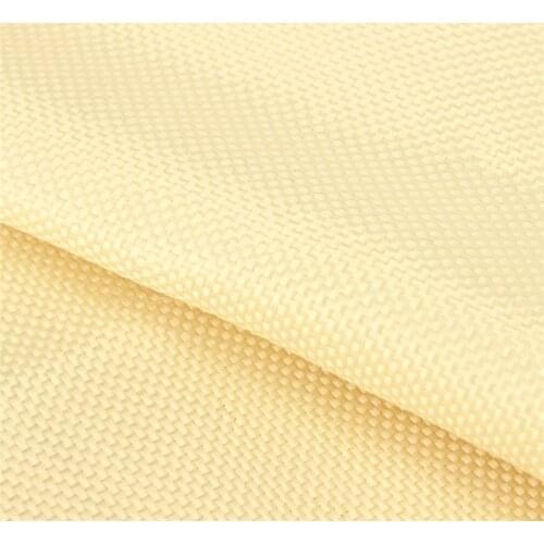 Cloth DIY Sewing Crafts 100cm*30cm 200gsm Woven Kevlar Fabric1100 Dtex Durable Plain Color Yellow Aramid Fiber