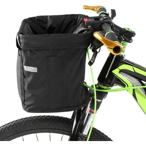 Bicycle Front Basket Removable Waterproof Bike Handlebar Basket Pet Carrier Bag Outdoor Sports for Cycling Supplies