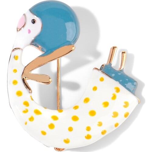 WYBU Snails Brooch For Women Scarf Hijab Pins Animal Brooch Up Hat Broche Clothes Jewellery Gift For Friends