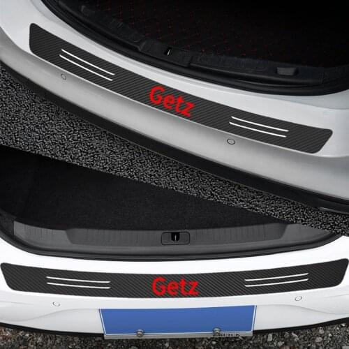 1PCS Car Trunk Protection Rear Bumper Decoration Decal Sticker For Hyundai Getz Tucson Solaris I30 Creta Ix35 I40 Accessories