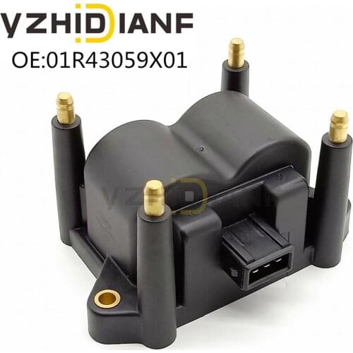 1x Ignition Coil 01R43059X01 406005N For Chery Qq Qq3 Qq6 Fulwin Qiyun- 1.1L 1.2L 472 6371 6776 Engine 4 cylinder