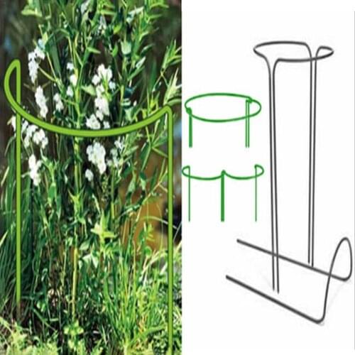 2Pcs Garden Plant Support Rings Climbing Plant Support Cage For Clematis Morning Glory Lily Tomato Cucumber