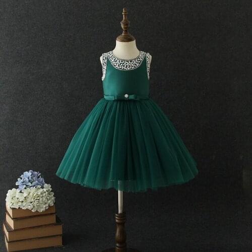 2019 Girls Dress Big bowknot Christmas Kids Dresses For Girls Party Elegant Princess Dress For Girl Wedding Gown Children Clothi