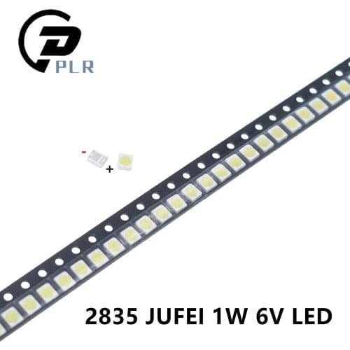 5000PCS JUFEI LED 01.JT.2835BPWS2-C Backlight 1210 3528 2835 1W 6V 96LM Cool white LCD Backlight for TV TV Application
