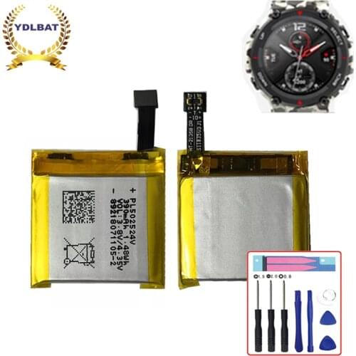 390mAh Battery For AMAZFIT T-rex T rex A1918 Smart Watch Battery Repair and Replacement Battery PL502524V