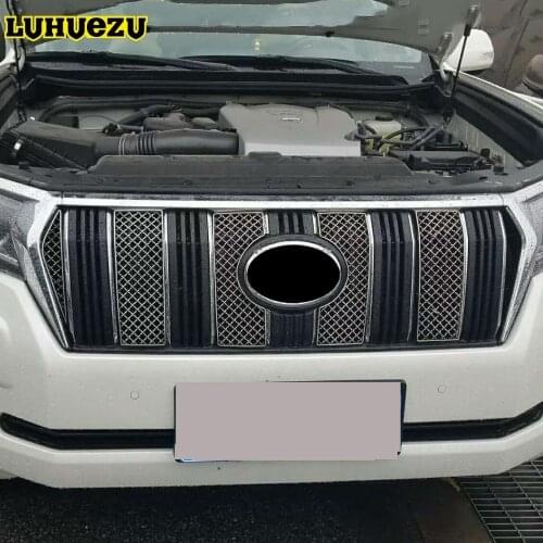 Car Insect Screening Mesh Front Grille For Toyota Land Cruiser Prado 150 2018 FJ150 Accessories