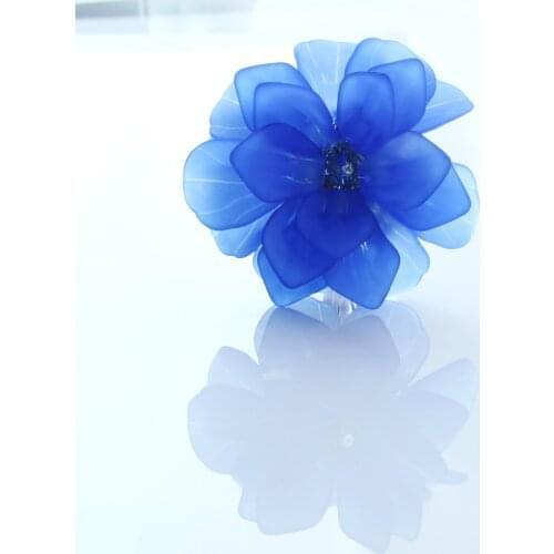 Free shipping acrylic beads napkin ring flower napkin holder for wedding many colors 1 pcs