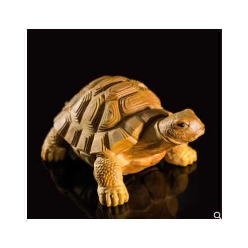 Rich world turtle hand-carved fine carved wood diagrams dragon tortoise wooden carving Cute pocket rabbit home decoration statue
