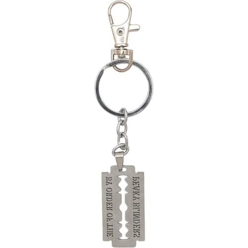 Razor keychain Cute By Order Of- The Peaky Blinders Theme Stainless Steel Keyring Cosplay Jewelry Collior Accessory