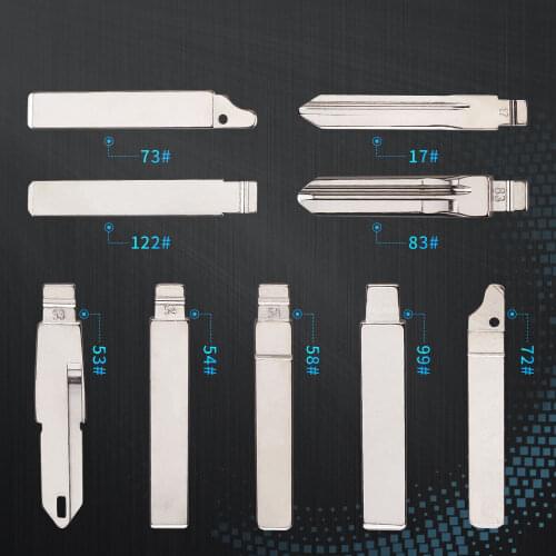 KEYYOU Flip Car key Blade 53# 54# 58# 99# 72# 73# 122# 83# Auto Key Blank For Citroen C4L Triumph For Peugeot 307 207 for KD