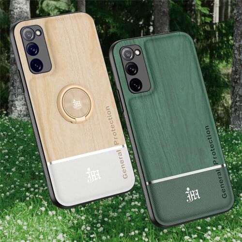 Case For Samsung Galaxy S10 Plus S20 FE Ultra Note 10 Pro 20 A31 A81 A91 Hard Plastic Armor Magnetic Bracket Ring Holder Cover