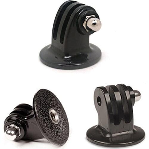 Black Tripod Mount Adapter for Gopro Hero 3+/3/2/1 Three Pack with 1/4"-20 fm