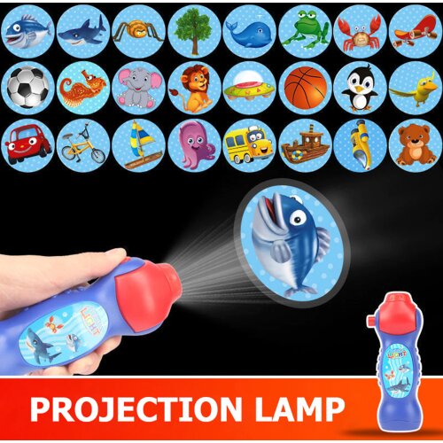 Kids Projector Sleeping Toys for Baby Torch Projector Flashlight Bedtime Stories Educational Toys for Children