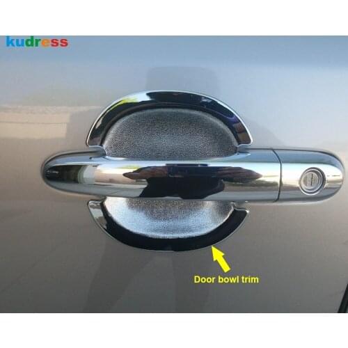 For Kia Sorento 2013 2014 ABS Chrome Car Outer Door Handle Bowl Cover Trim Protector Frame Sticker Styling Exterior Accessories