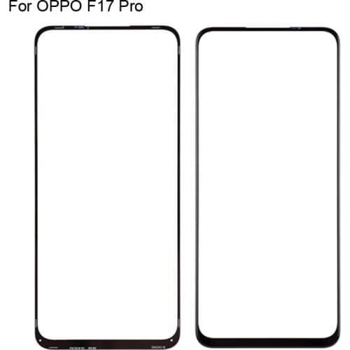 For OPPO F17 Pro Front LCD Glass Lens touchscreen For OPPO F 17 Pro Touch screen Panel Outer Screen Glass without flex