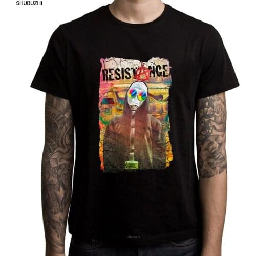 Resistance Anarchy Symbol Political Mens T-Shirt - Punk Anarchist Political Cool Casual pride t shirt men New shubuzhi sbz8517