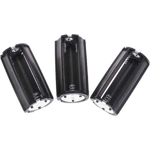 Hot sale 1/3Pcs 3x AA to D Size Battery Adapter Converter Holder Case Box