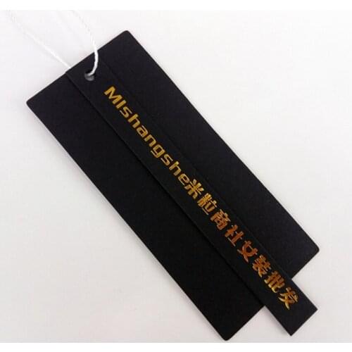Custom logo brand garment printed paper tag paper tag womens clothes swing hangtag