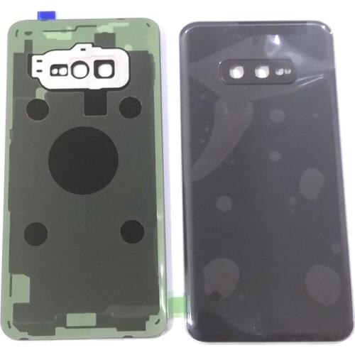 For samsung Galaxy S10 S10e s10plus Battery cover back rear door housing For back frame glass spare parts with camera lens